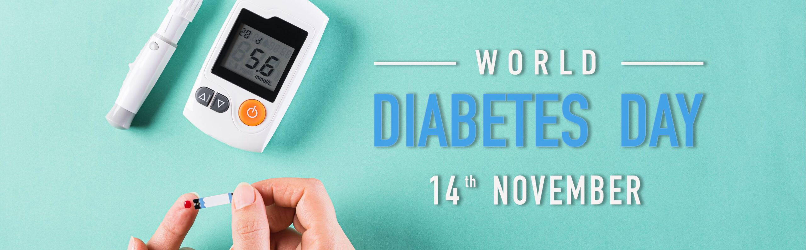 November 14 - World Diabetes Day, featuring medical products for diabetes management